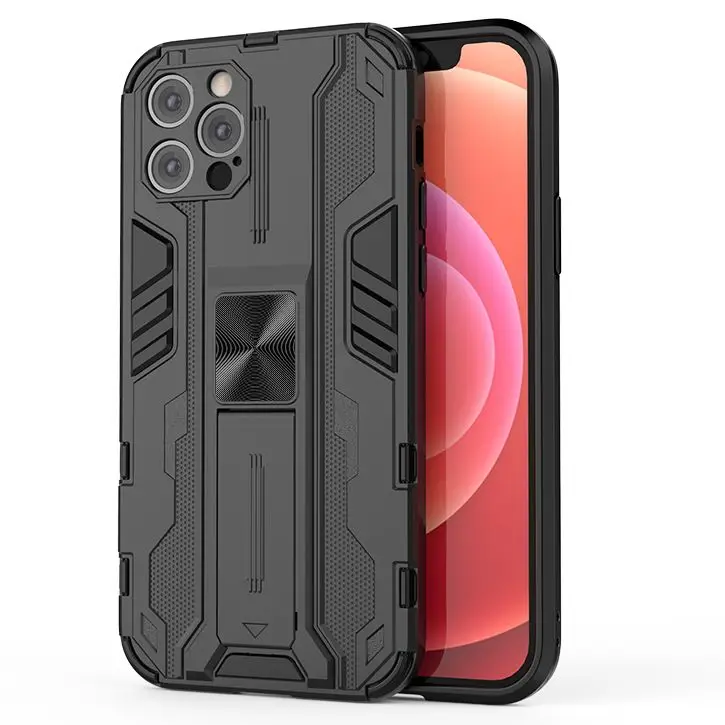 

Armor Invisible Magnetic Stand Protection Phone Case For iPhone X XS XR 12 13 Mini 11 Pro Max 6 6S 7 8 Plus SE 2020 Back Cover