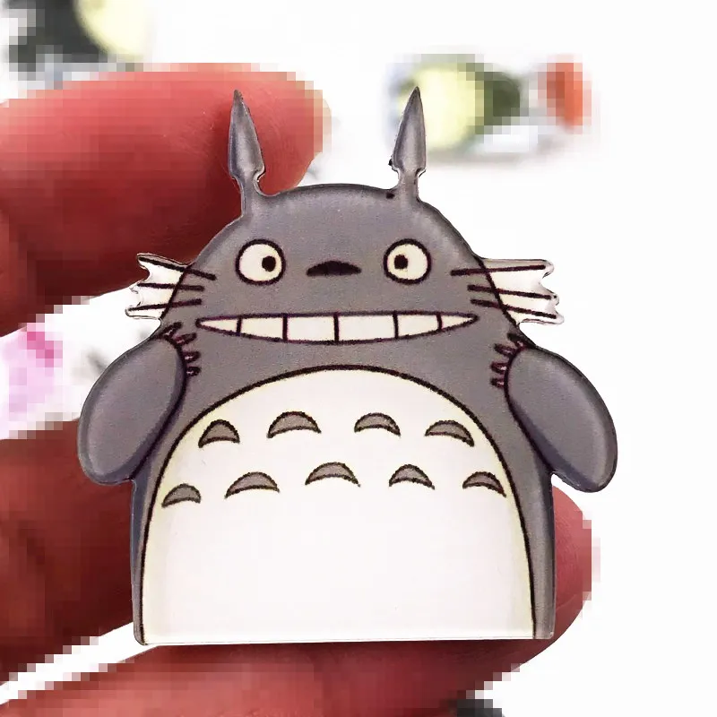 1 шт. японская брошь в стиле аниме акриловый значок на булавке Tonari Totoro Insigne