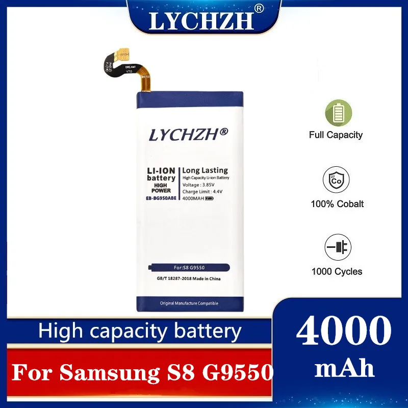 Для Samsung оригинальный аккумулятор для Galaxy S8 G9508 G950F G950A G950T G950U G950V G950S 4000mAh EB BG950ABE
