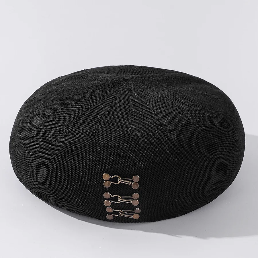 Женский берет YQYXCY шапка художника на осень и весну дышащая хлопковая пряжка