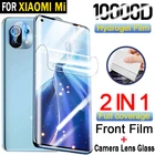 Гидрогелевая пленка 2 в 1 для Xiaomi Mi 11 Ultra Note 10 Lite Mi11 Pro 10Pro, Защитная пленка для экрана Mi 10T Pro 9T 8 9 Lite SE 11i A3, не стекло