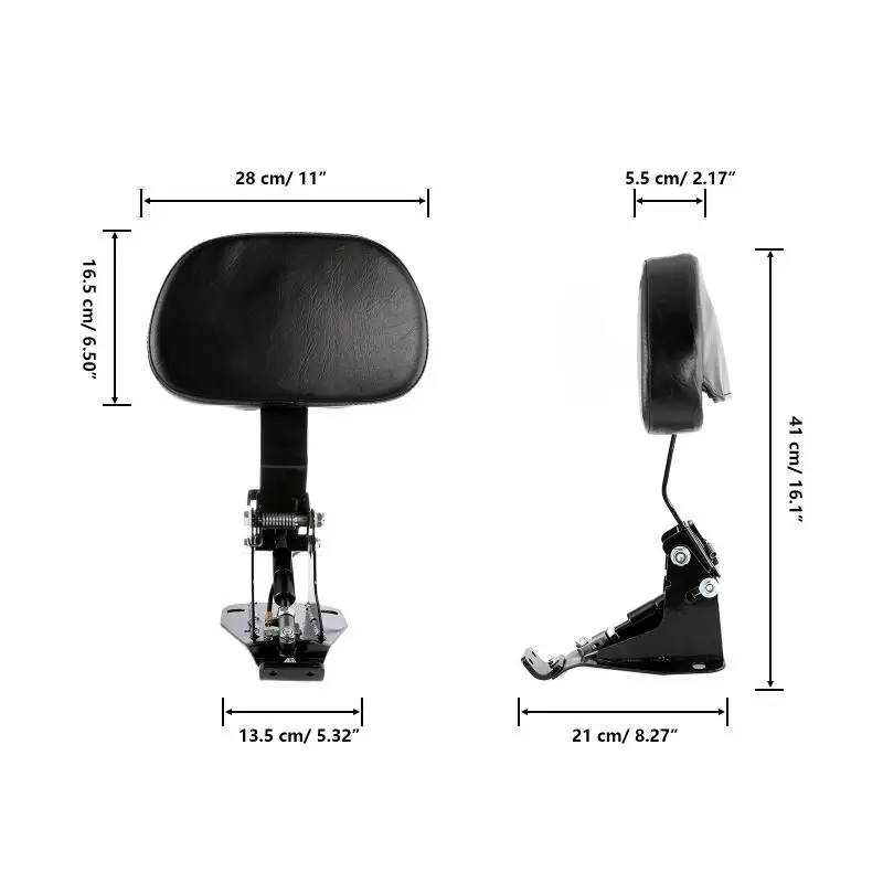 Спинка мотоциклетного водителя регулируемая гидравлическая спинка из