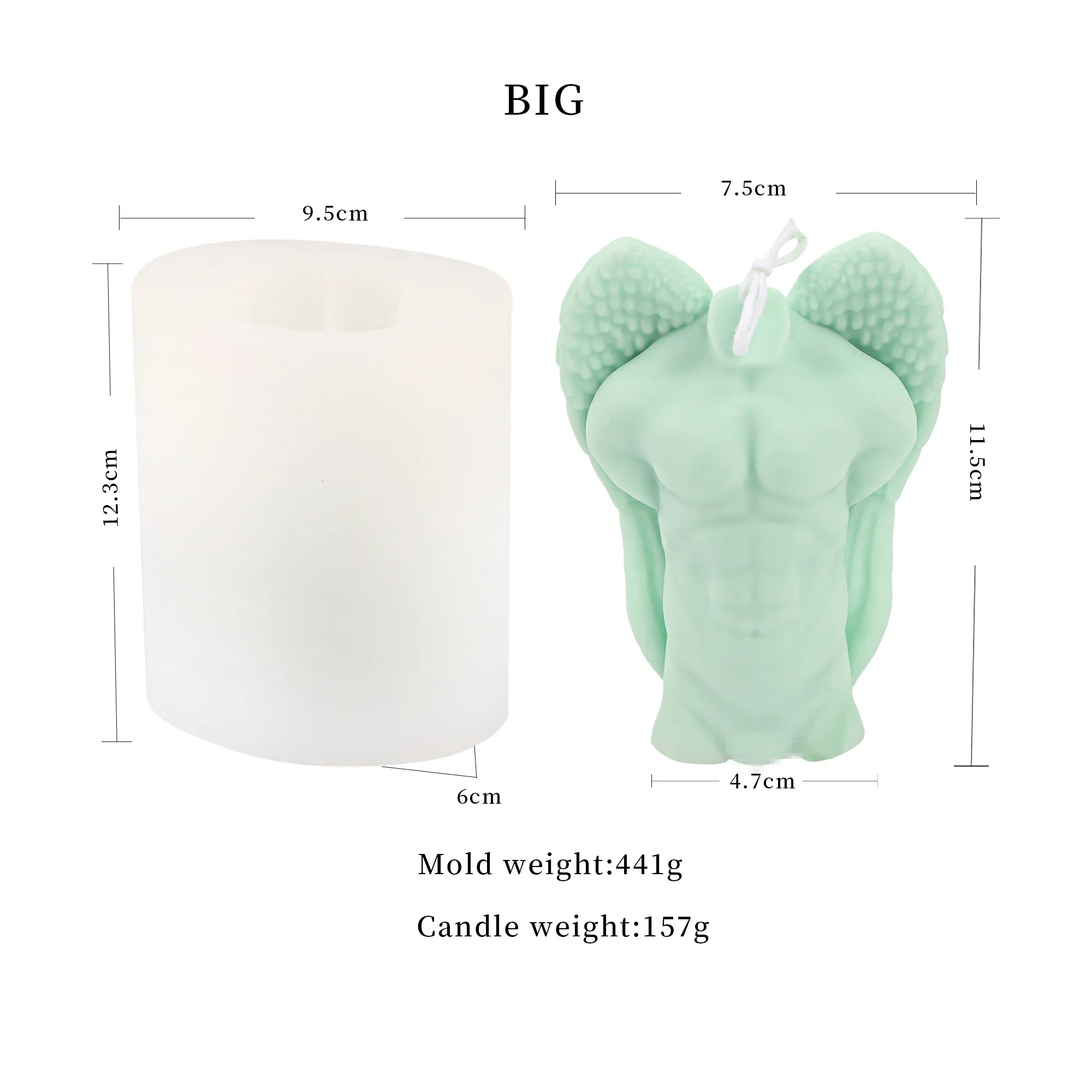 Мыло инструмент высокое качество 3D сексуальный торс мечтательное крыло поднятие