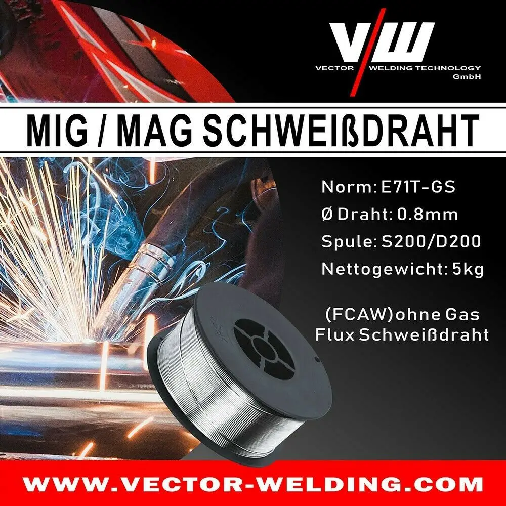 

Welding Wire MIG MAG Cored Wire 0.8 Mm 5 Kg Welding Wire Roll No Gas Welding Machine Accessories MIG Wire