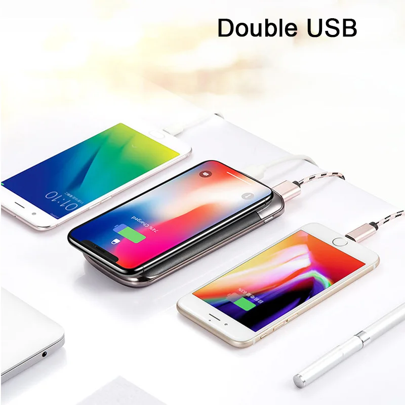 Внешний аккумулятор 20000 мА/ч двойной usb type C внешний светодиодный дисплей быстрое