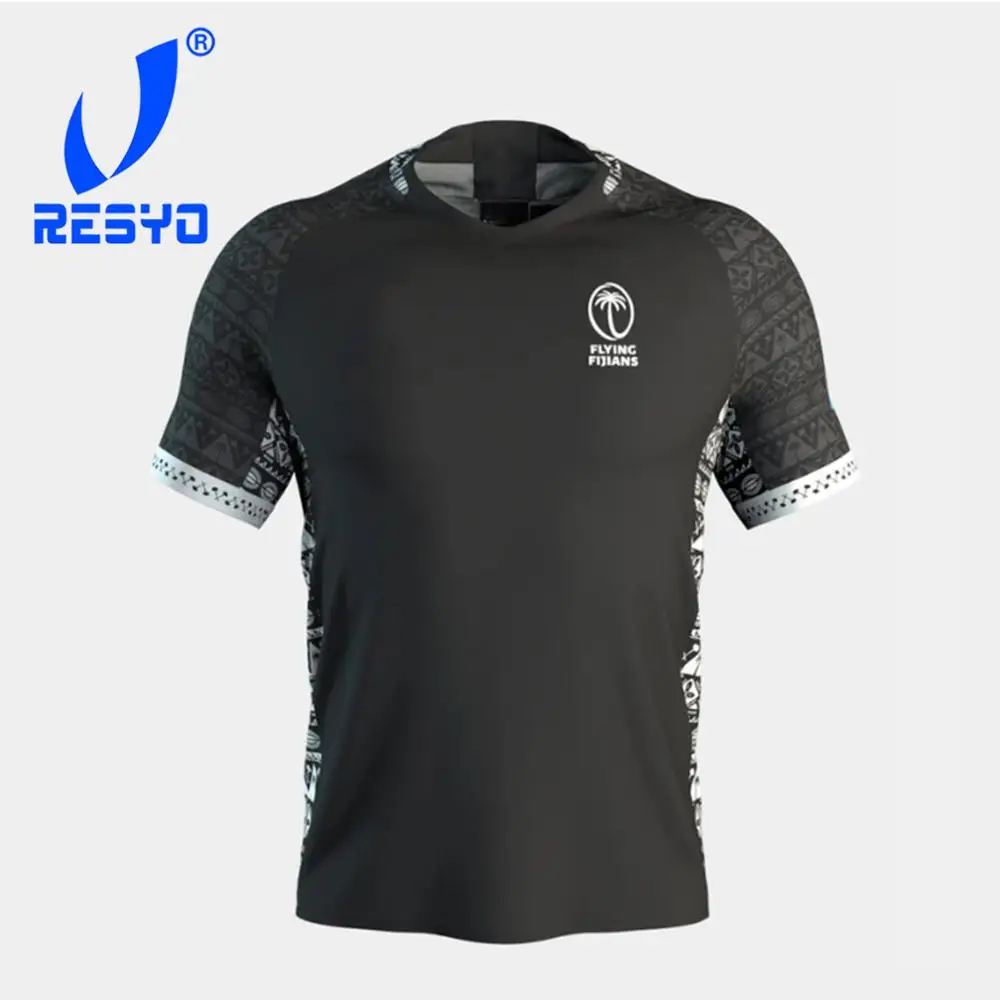 

RESYO FOR 2019 RWC FIJI Home/Away RUGBY JERSEY Sport Shirt S-5XL