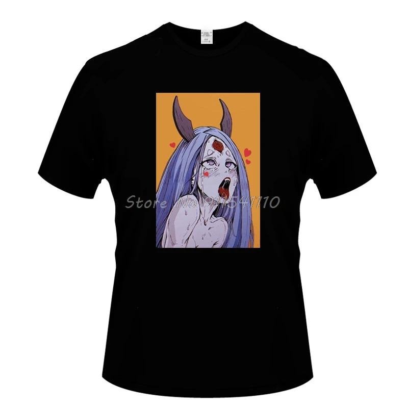 Высококачественная футболка Ahegao Kaguya Мужская модная интересная Модная хлопковая
