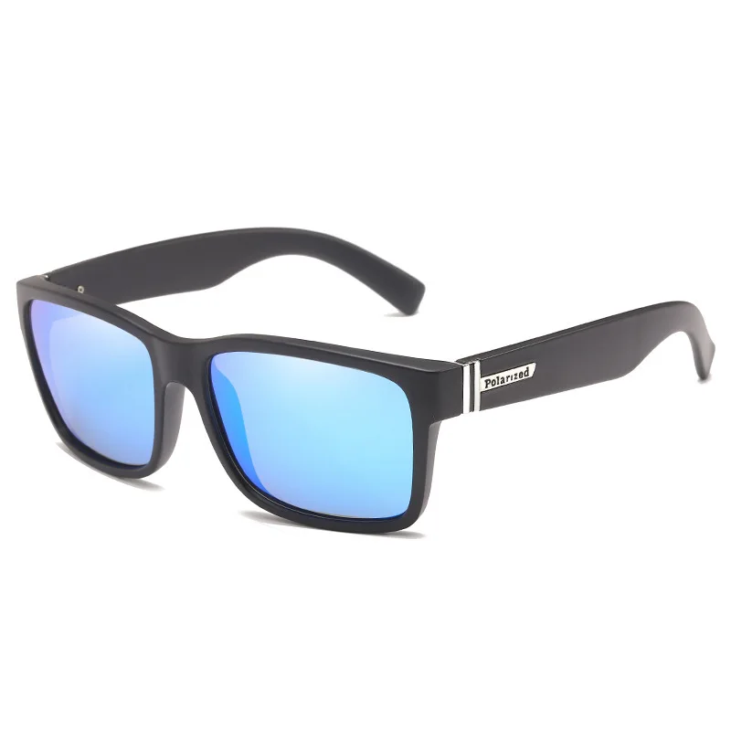 

European and American Men's Classic Sports Polarized Sunglasses Men's Outdoor Colorful Square-Rimmed Glasses