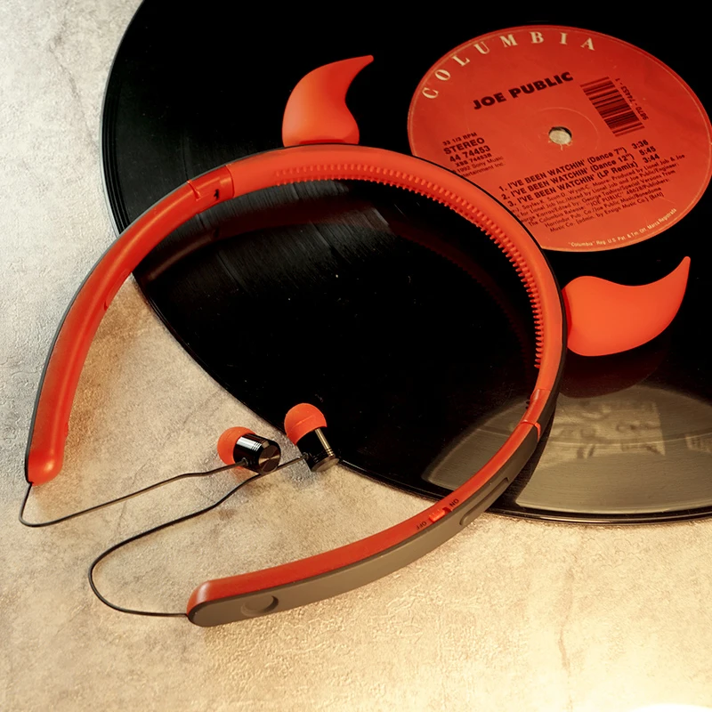 

Беспроводная Bluetooth-гарнитура Padmate Mongda x9b, красно-черный обруч для волос, музыкальные наушники