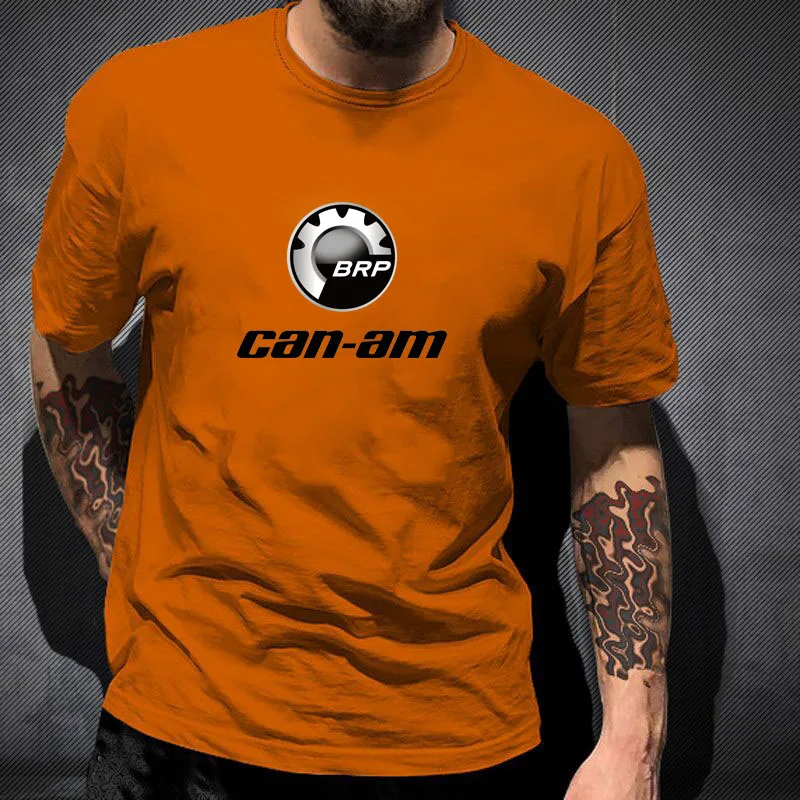 

BRP Can-Am Motorcycle Logo Custom Round Neck Punk Comfortable Print Short Sleeve Casual Tops Sweatshirts Leisure T shirt Top