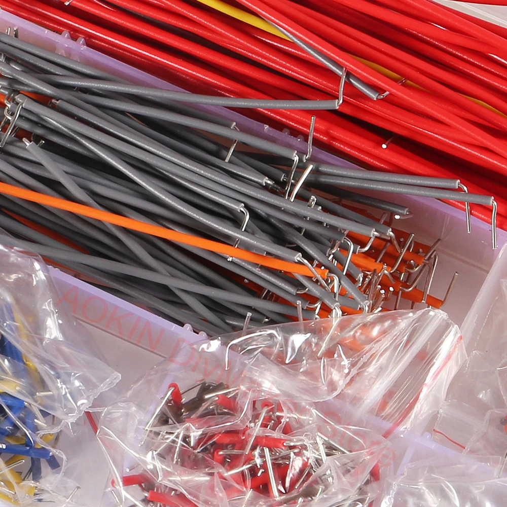 Jumper Wire Kit 560/840 Pcs Preformed Breadboard Jumper Wire Kit Assorted Jumper Wire for Breadboard Prototyping Circuits