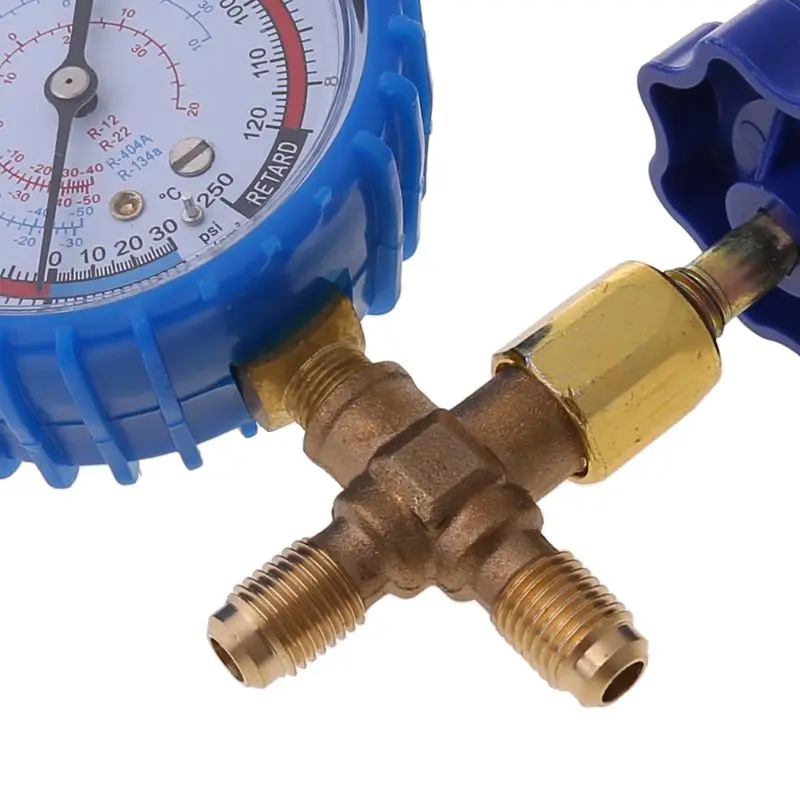 

220PSI 500PSI Air Conditioning Refrigerant Recharge Pressure Gauge Manometer