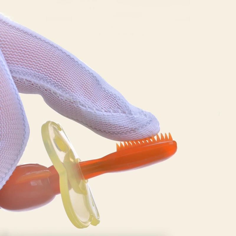 Baby Infants Soft Safe Silicone Teether Chewable Bendable Training Toothbrush | Мать и ребенок