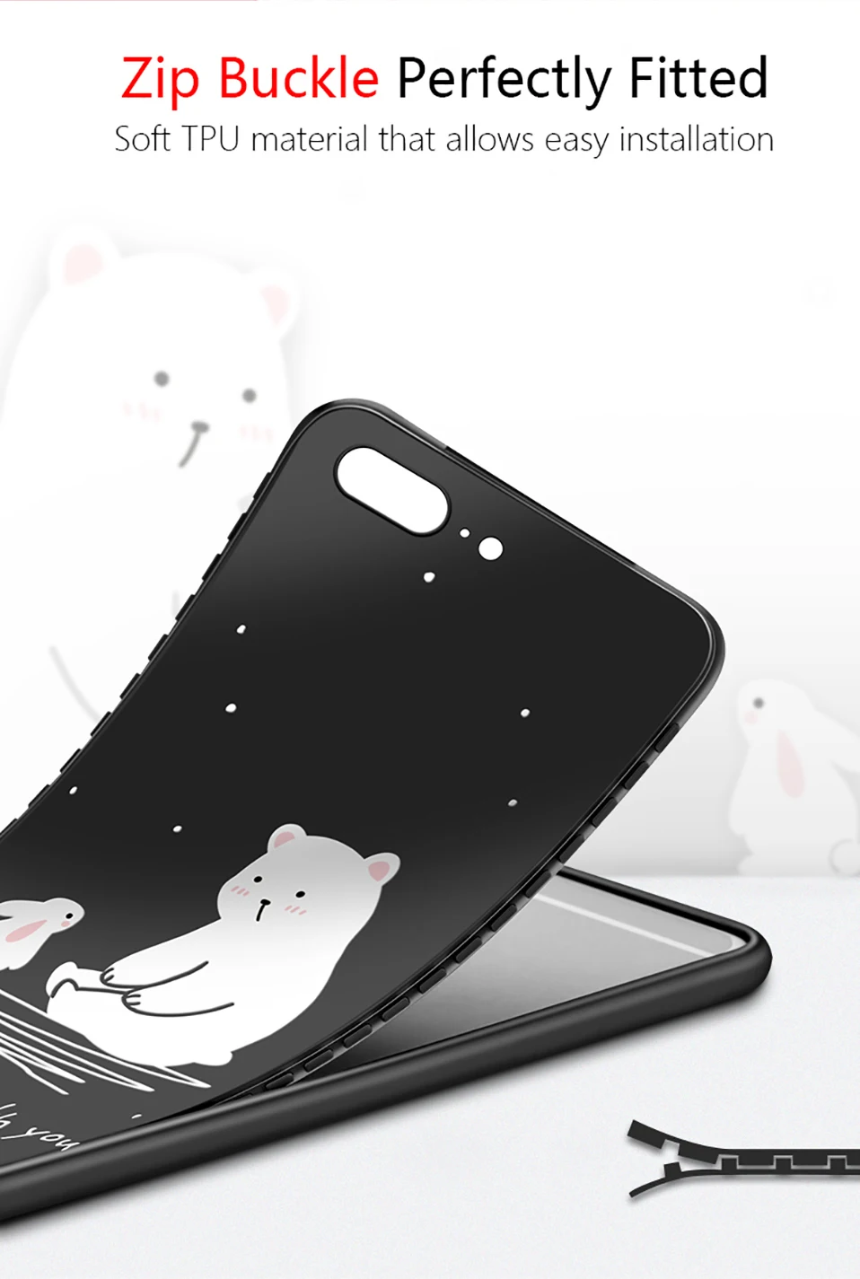 Милый силиконовый чехол для iPhone 8, чехол на 360 градусов, полное покрытие, бамперы для iPhone 7, 8 Plus, X, противоударный чехол с закаленным стеклом