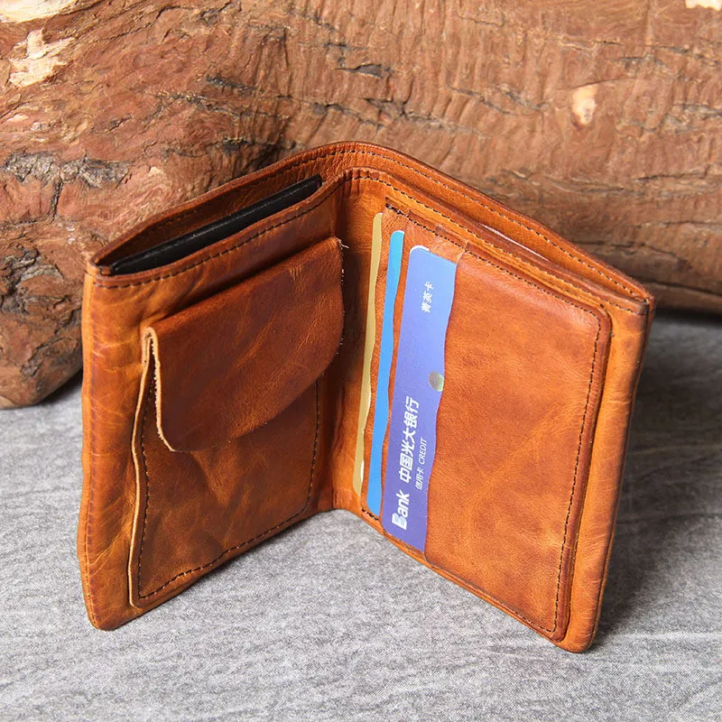 PNDME модный винтажный роскошный мужской женский маленький кошелек из натуральной