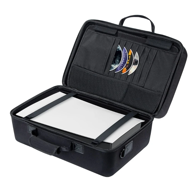 

Carrying Case Storage Box Shell for PS5 Console Controller Charging Station Disc