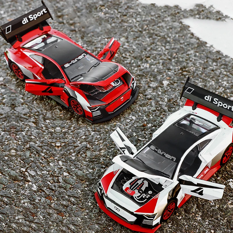 

HOBEKARS 1:32 Diecast Model Car Alloy Metal Toy Vehicles Simulation Sport Car E-Tron Vision GT Racing Car For Collection Gifts