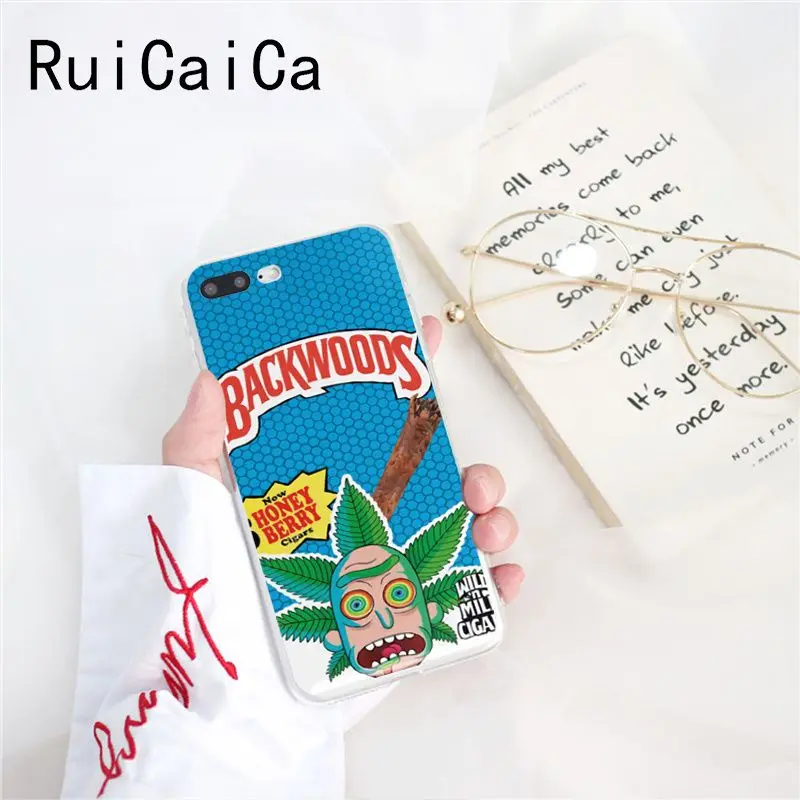 A8 Ruicaica rick and morty backwoods сигары силиконовый чехол для телефона iPhone X XS MAX 6 6s 7 7plus 8 8Plus 5 5S SE XR 10 - Цвет: A8