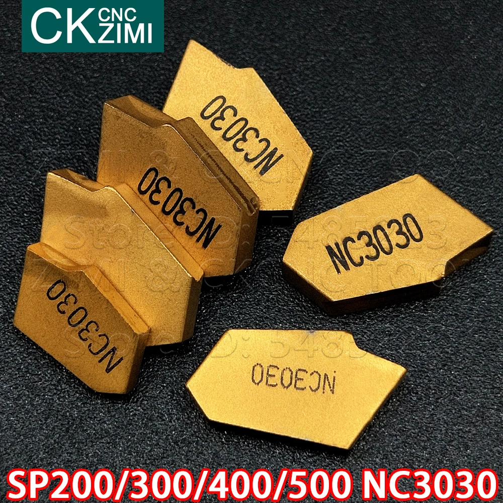 

SP200 NC3030 SP300 NC3030 SP400 NC3030 твердосплавная вставка Одиночная режущая пластина инструмент вставка для прорезания канавок токарный станок по металлу с ЧПУ