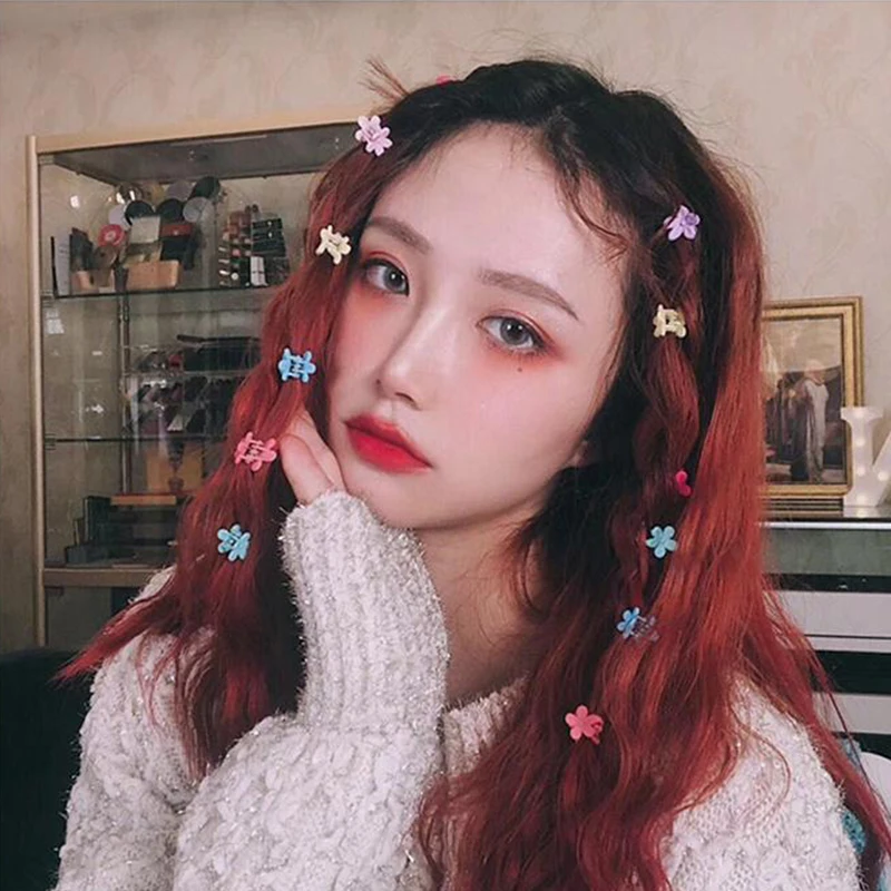 1 компл. Милые маленькие заколки для волос с цветами детей женские аксессуары