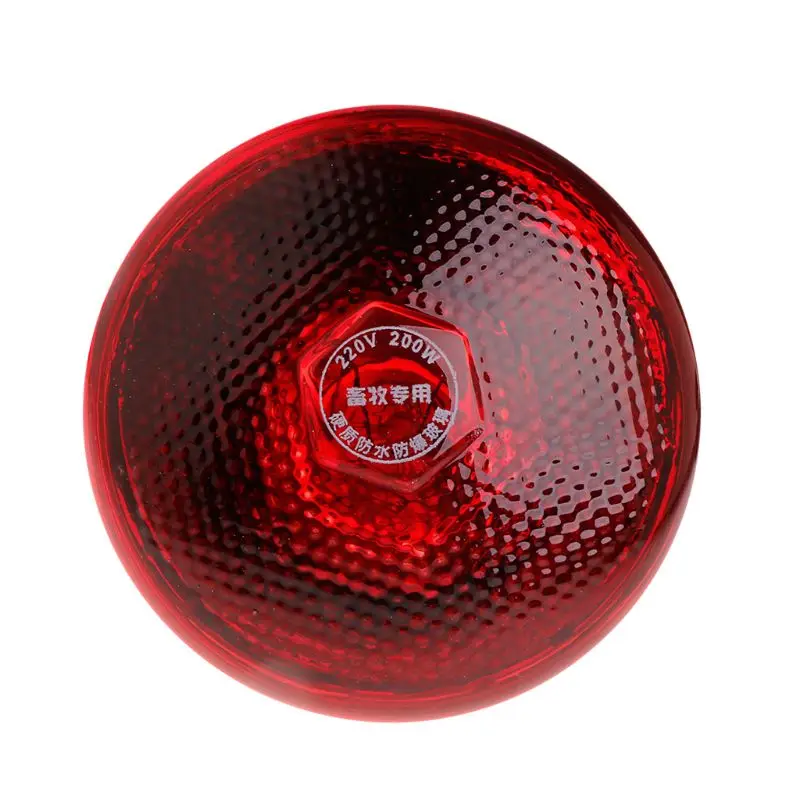 Thermal Lamp Red Infrared Short Wave Farm Pig Piggy Heat Light Bulb Thicken High Quality Brooder 220V 100/150/200/250W E65B