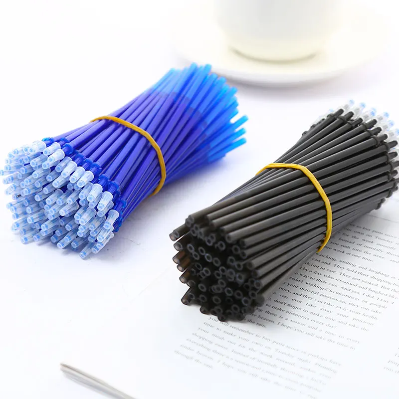 

100pcs Erasable Gel Pen Refills Cute Writting Signature Ink Pens for School Supplies Gifts Kawaii Office Stationary Accessories