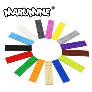 Детский конструктор MARUMINE 3034, пластина в горошек 2x8, 80 шт., развивающие игрушки для детей