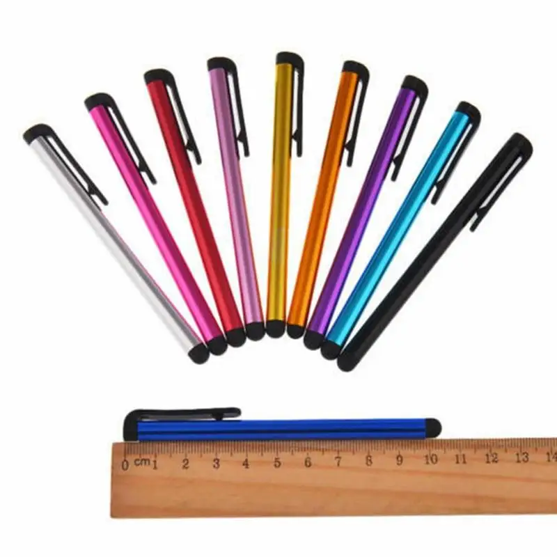 

1Pcs Universal Random Color Metal Stylus Micro Fiber Tip Capacitive For IPhone For Smart Tool Tablet Phone Pen Screen Z8L8