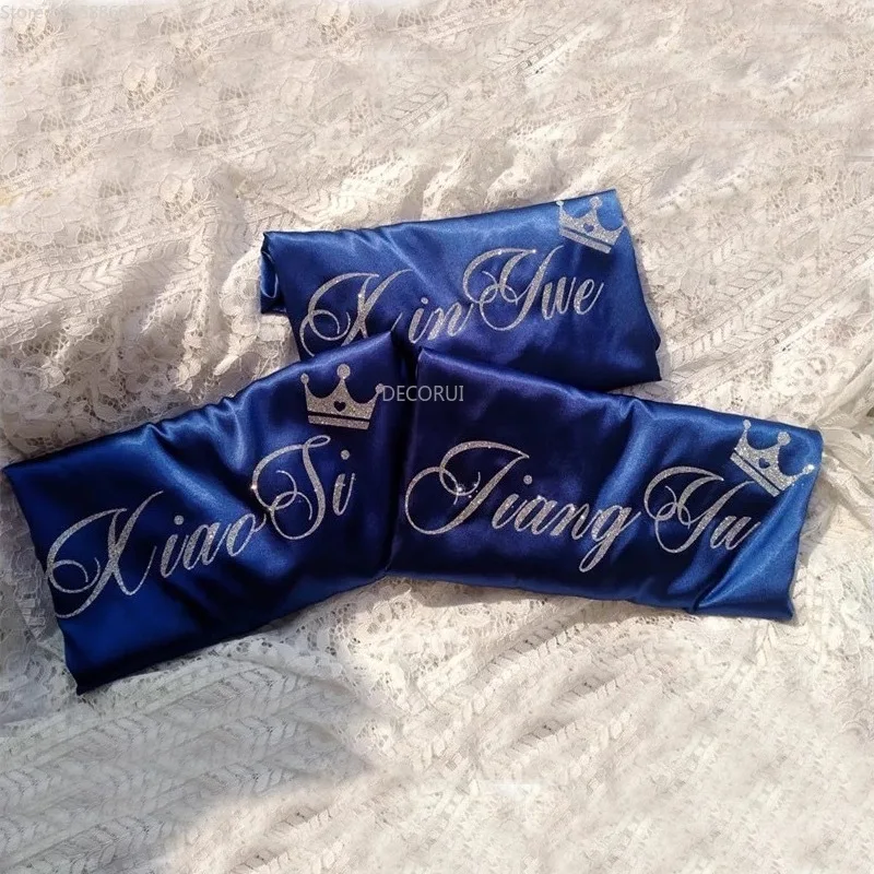 Шелковые халаты с логотипом на заказ свадебный душ вечеринка подарок для невесты