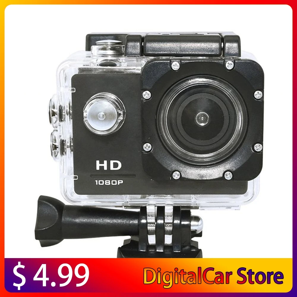 

Пластиковая камера 30 м Водонепроницаемая Go дайвинговая профессиональная спортивная мини DV 1080P видеокамера на велосипед шлем Автомобильный...