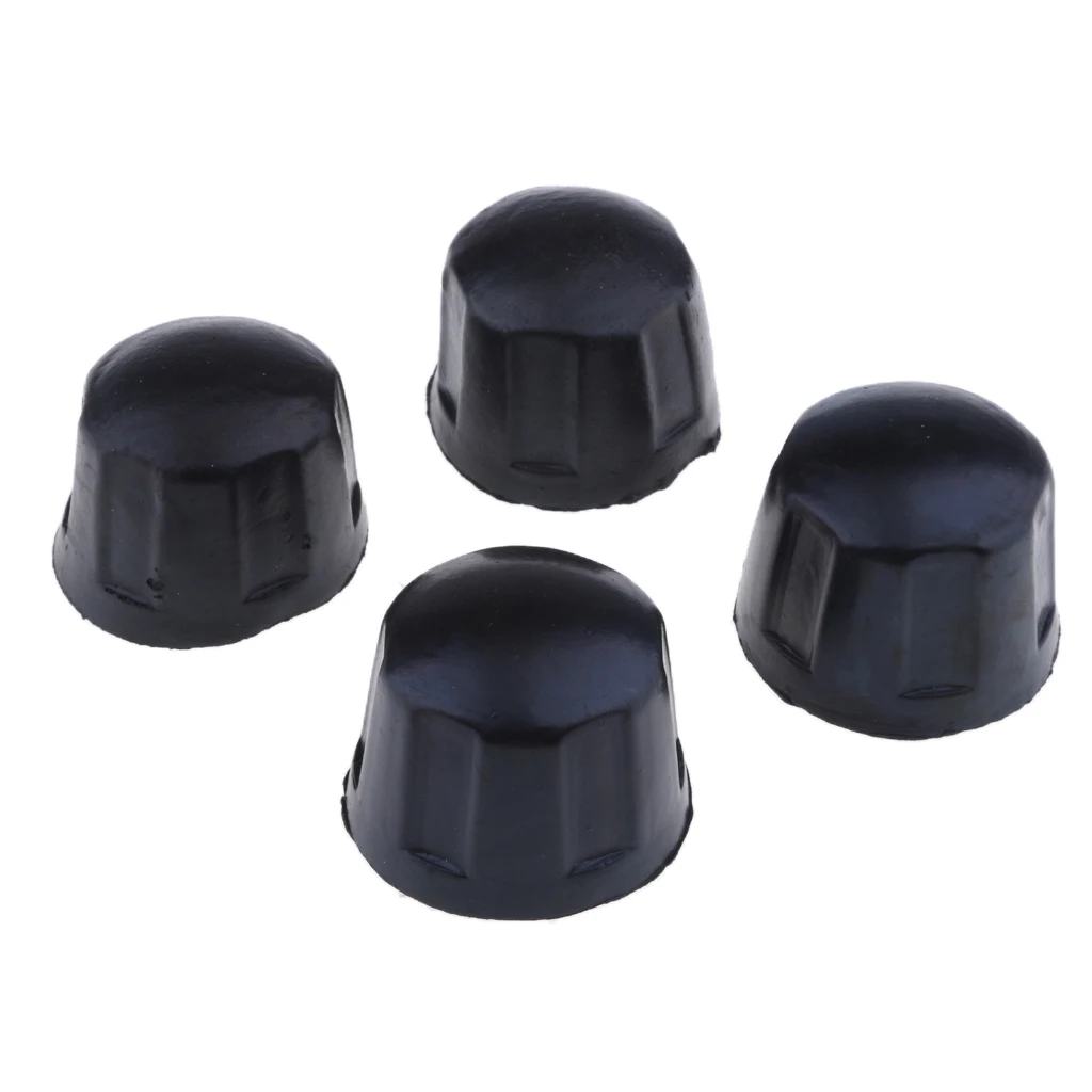 

4x Motorcycle Rubber Dust Nut Covers Black Fits 50cc/70cc/110cc/125cc Quad Bike ATV