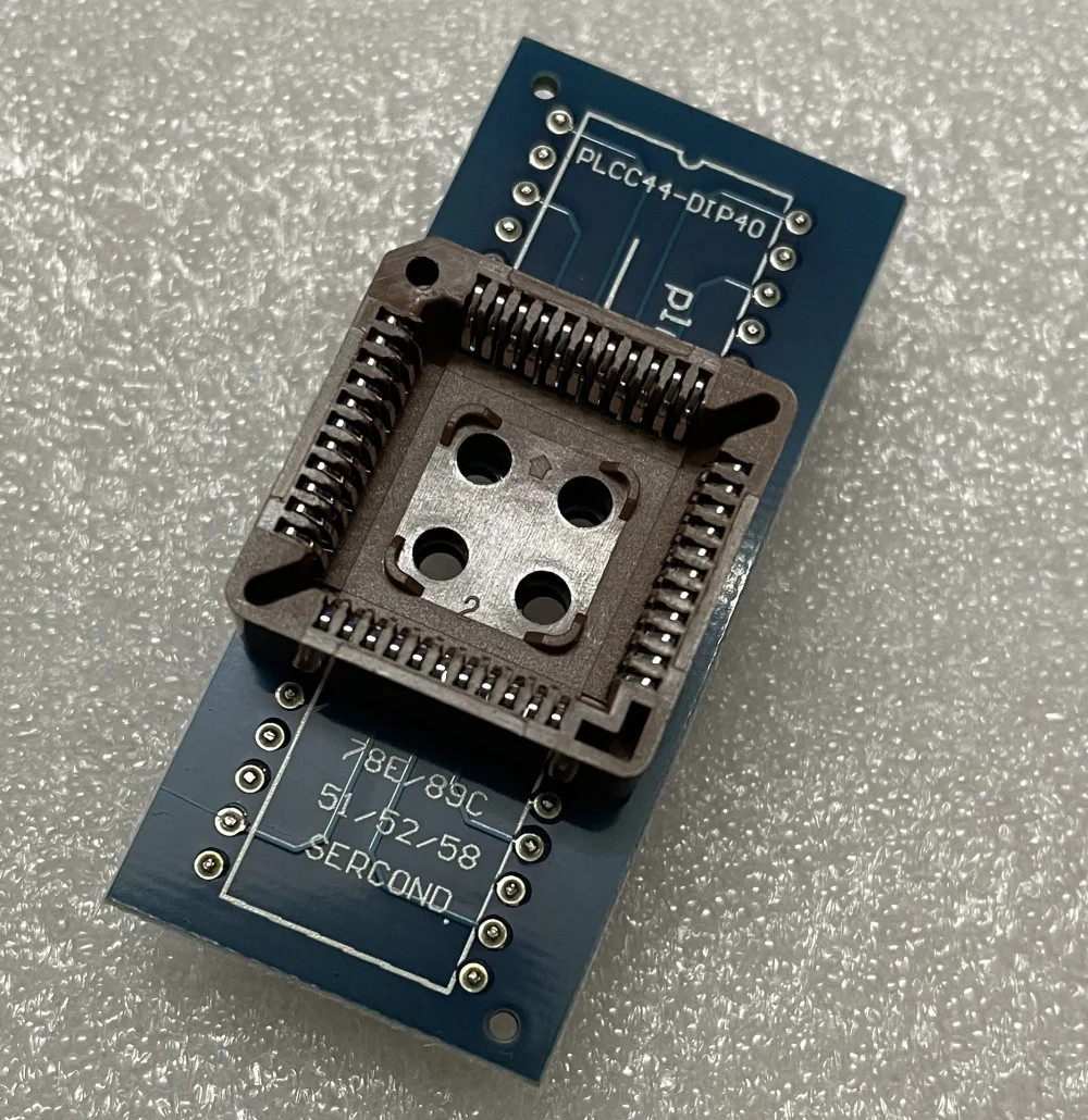 Адаптер PLCC44 PLCC32 PLCC28 PLCC20 + экстрактор PLCC для программирования RT809H TL866II PLUS|kit blower|kit