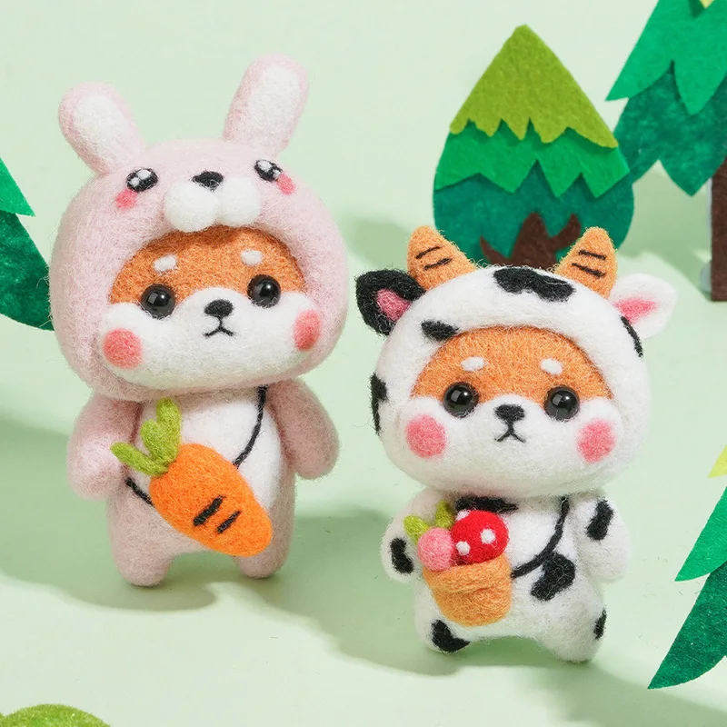 Шерстяная Войлочная игрушка-животное игрушка для домашних животных свинья крыса