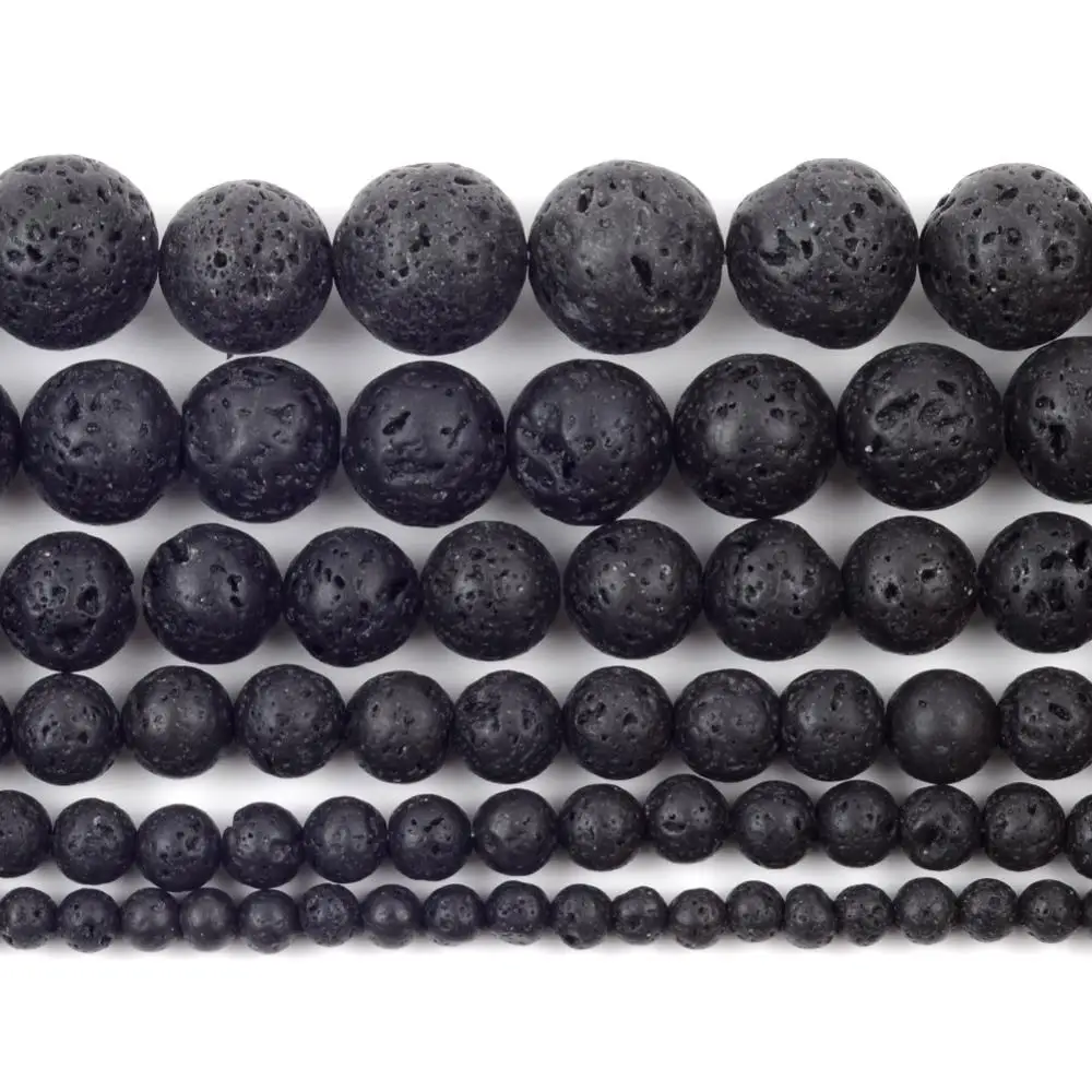 Природный Вулканический из лавового камня Камень Бисер для изготовления