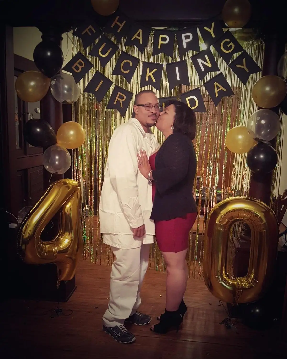 

Twins Party Black Gold Happy Birthday Balloons Banner Set Adult For Black 30th 40th 50th 60th 70th Birthday Party Decoration