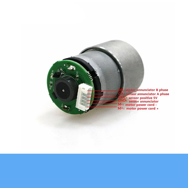 High torque DC Geared Motor 37GB-520 12V metal gear 37mm motor with encoder Speed feedback for RC robot chassis part DIY | Игрушки и