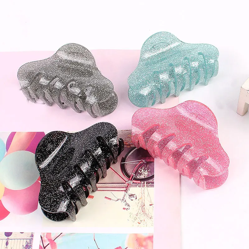 1 шт. 8 5 см модные аксессуары для волос девочек зажим с блестками акриловый