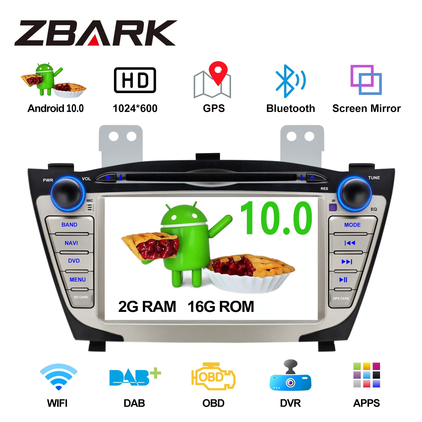 Android 10 0 Автомобильный DVD плеер для Hyundai IX35 Tucson поколения 2009 2010 2011 2012 2015 радио GPS OBD