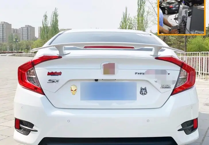 Спойлер для Honda civic 2016-2019 gt TF ABS Материал заднее крыло автомобиля праймер цвет