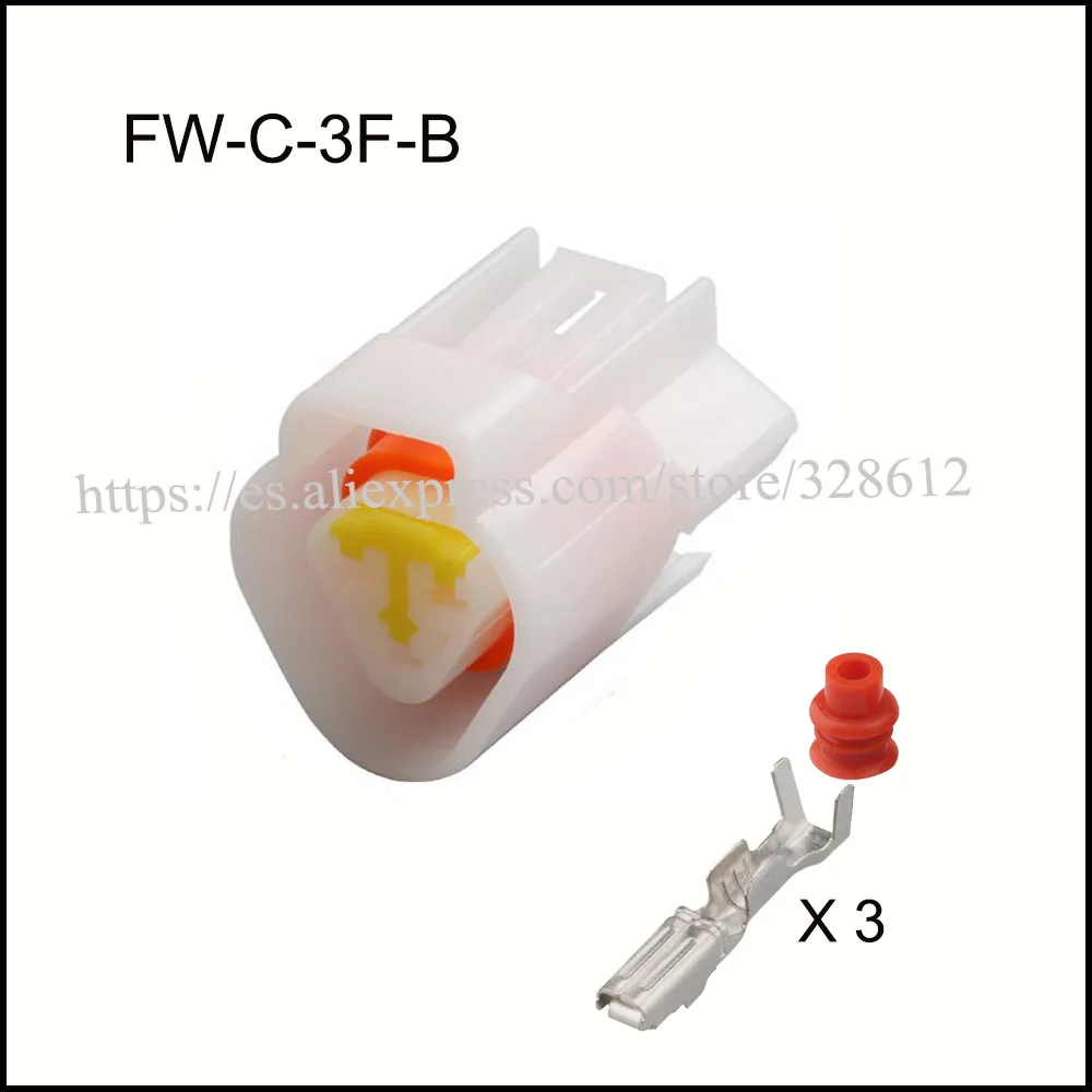 Флейта для автомобильного кабеля, водонепроницаемая оболочка, 3 штырька, розетка с клеммами и фотокольцами