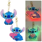 Светящийся брелок с алмазной живописью сделай сам Disney, мозаика Дональда Микки, светящийся светильник стразы, подарок для детей ручной работы, 5D