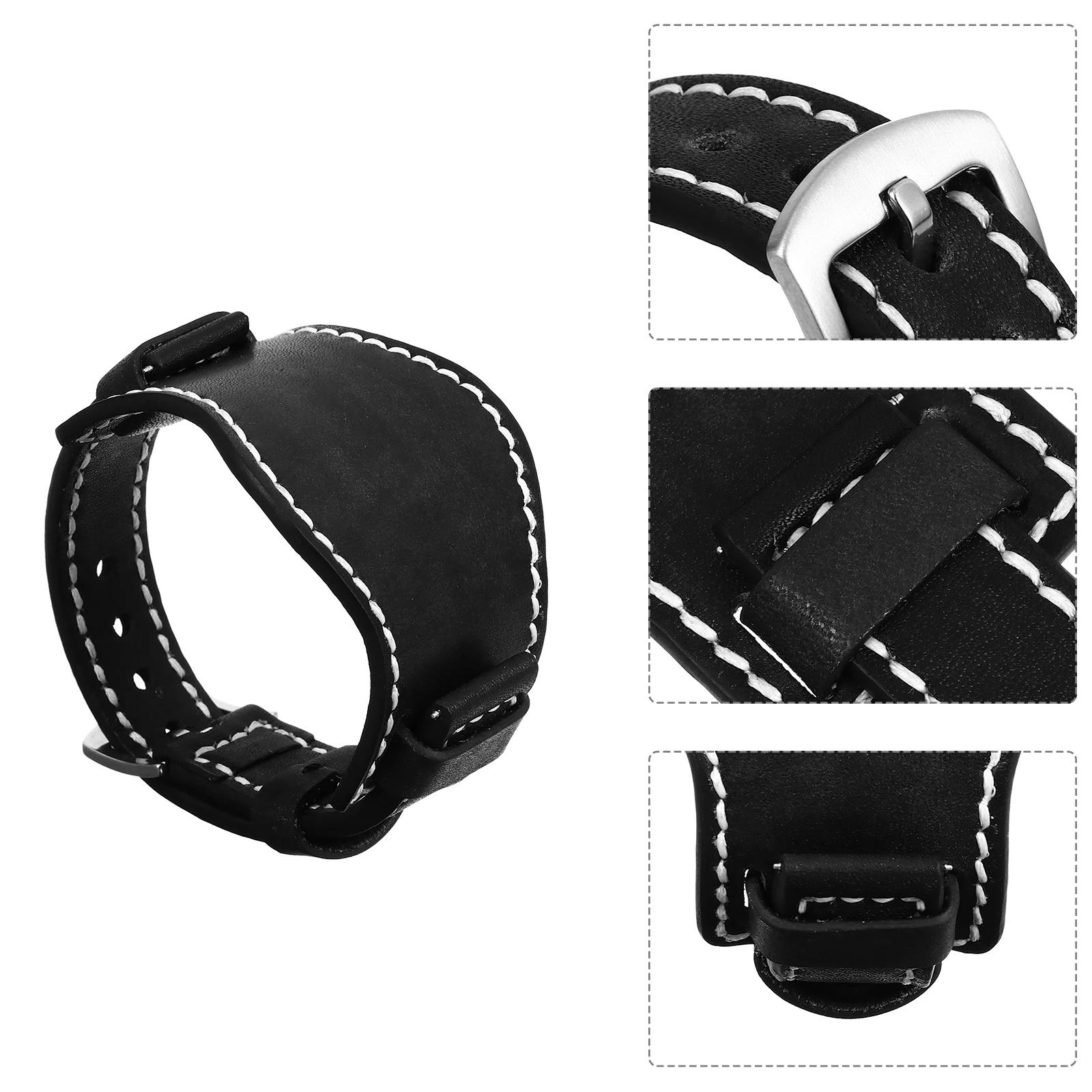 

Brush-off Genuine Leather Watch Band with Mat 20mm Replacement Wristband