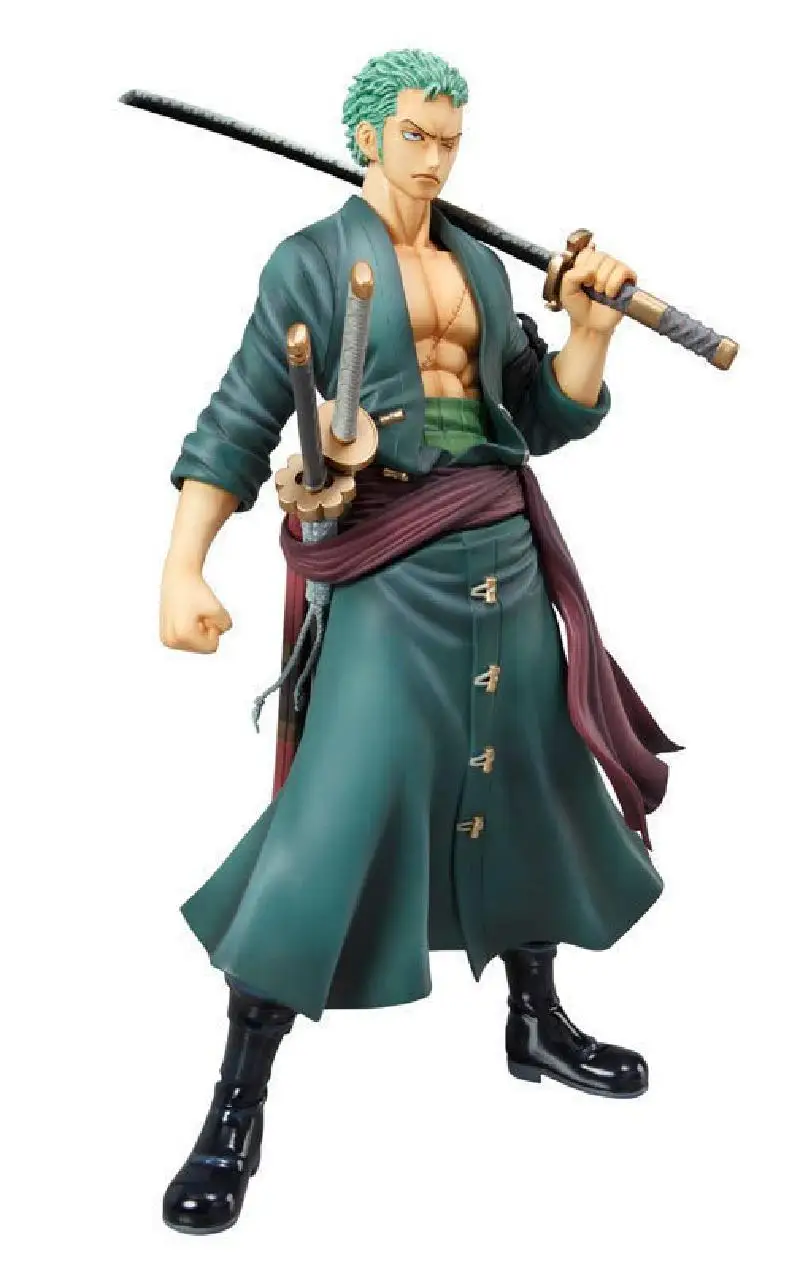 24 см Ronoa Zoro D. Luffy 3d стоячий тройной нож Ver Sauron Ghost Cut ПВХ экшн фигурка Коллекционная