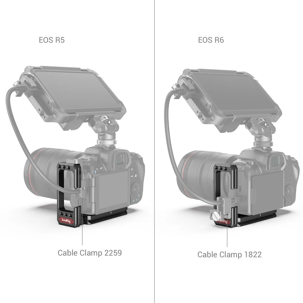 L образный кронштейн SmallRig для камеры Canon EOS R5 и R6 Arca базовая пластина боковая