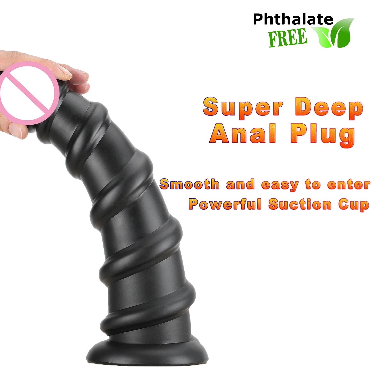 Гигантская Анальная пробка винтовая нить фаллоимитатор женская киска игрушка