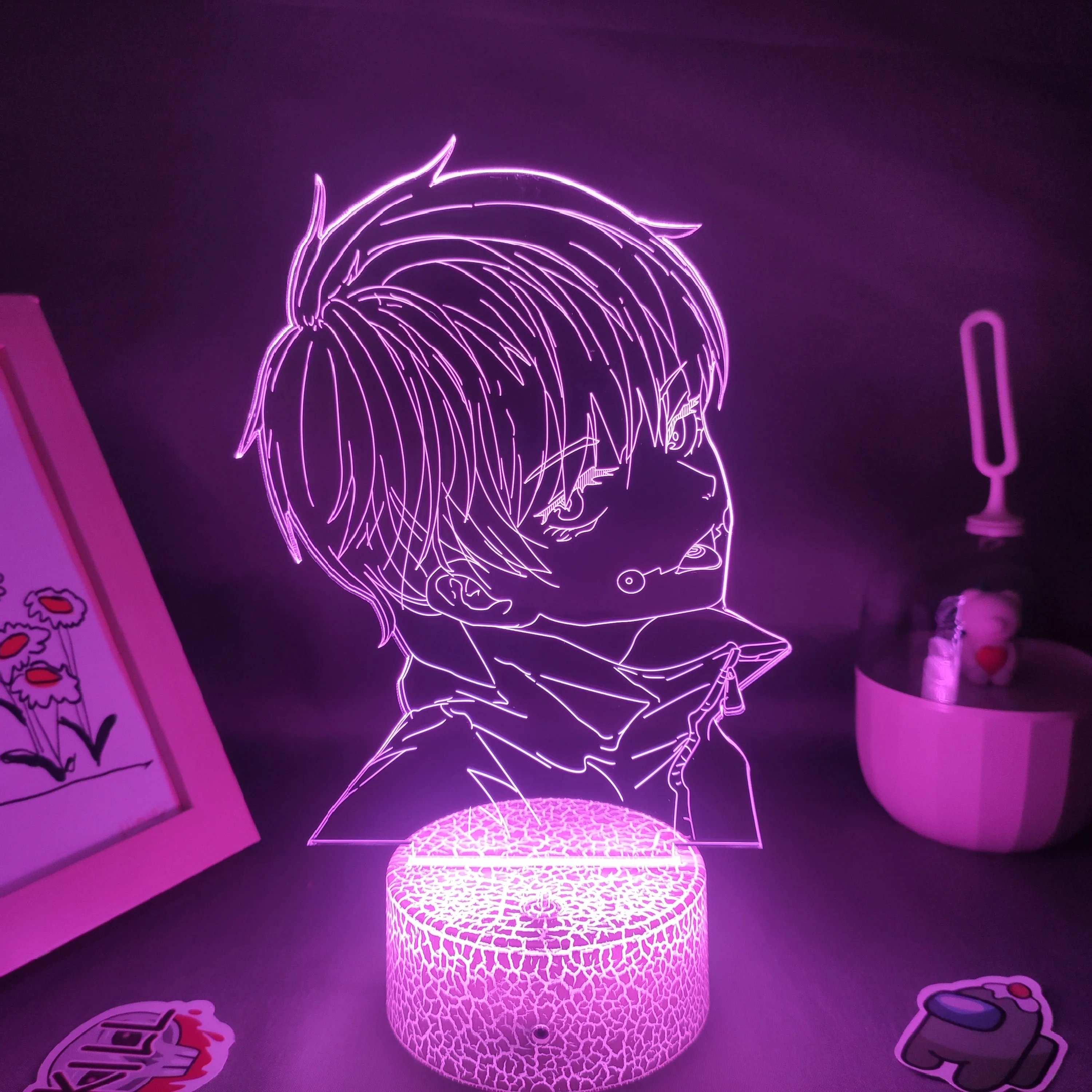 Аниме Jujutsu кайсен рисунок Inumaki Toge 3D светодиодный лавовые лампы RGB ночные