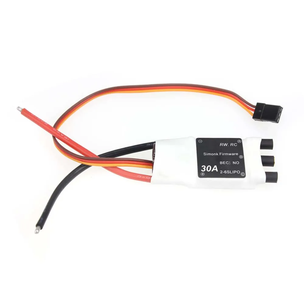 

Simonk 30A OPTO 2-6S бесщеточный ESC для радиоуправляемых моделей мультикоптеров самолетов