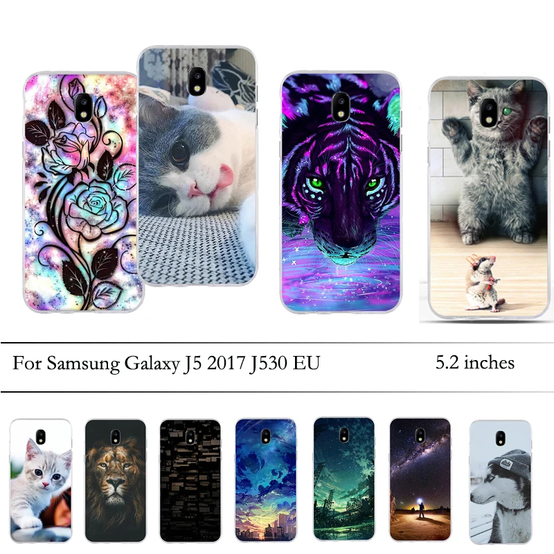 Чехол для Samsung Galaxy J5 2017 EU Silicone Cover для J530 Fundas Pro J530F 5.2
