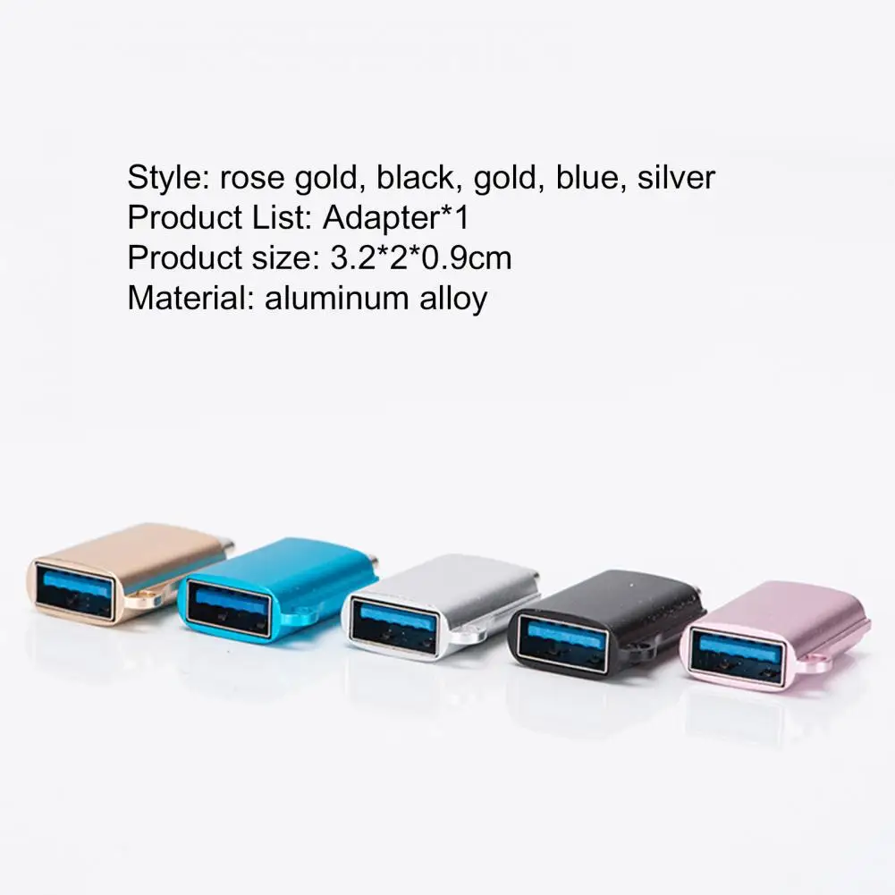 

Charger Adapter Charging Data Transmission Mini Type-c to USB Female Converter for Mobile Phone U disk Tablet Laptop