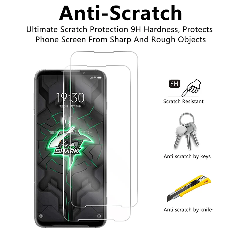 Закаленное стекло для Xiaomi Black Shark 3 защита экрана 9H 2.5D Защитное телефона BlackShark Pro |